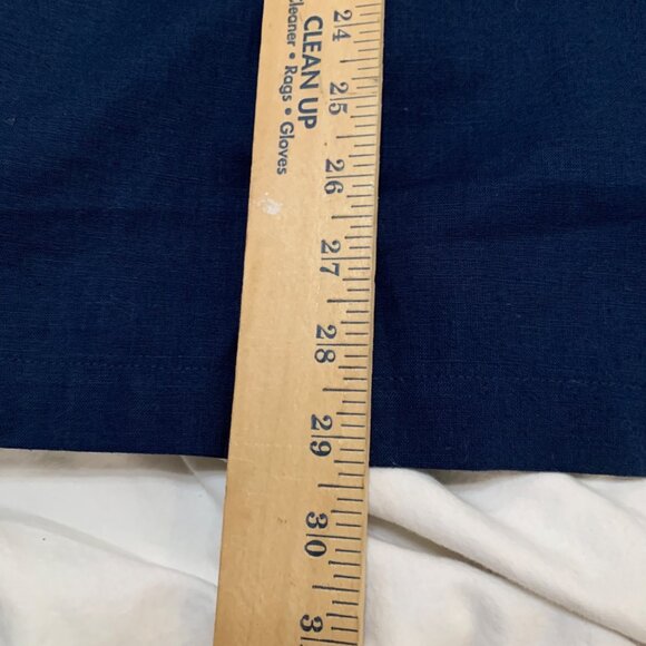 NWT Cubavera Men's Navy Linen Short-Sleeve Button-Up Shirt Sz L Havanna Cigar - Picture 7 of 7